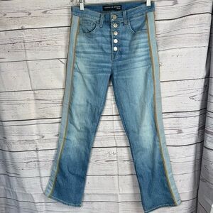 Veronica Beard Women’s Jeans Carolyne Baby Boot High Rise  Cropped Size 28/6